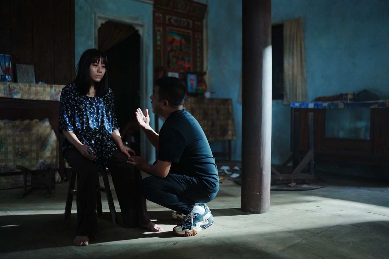 Dàn sao thực hiện các cảnh quay. Ảnh: Đoàn phim.