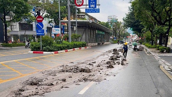 Hanoi tightens environmental sanitation management at construction sites. Photo: CAHN