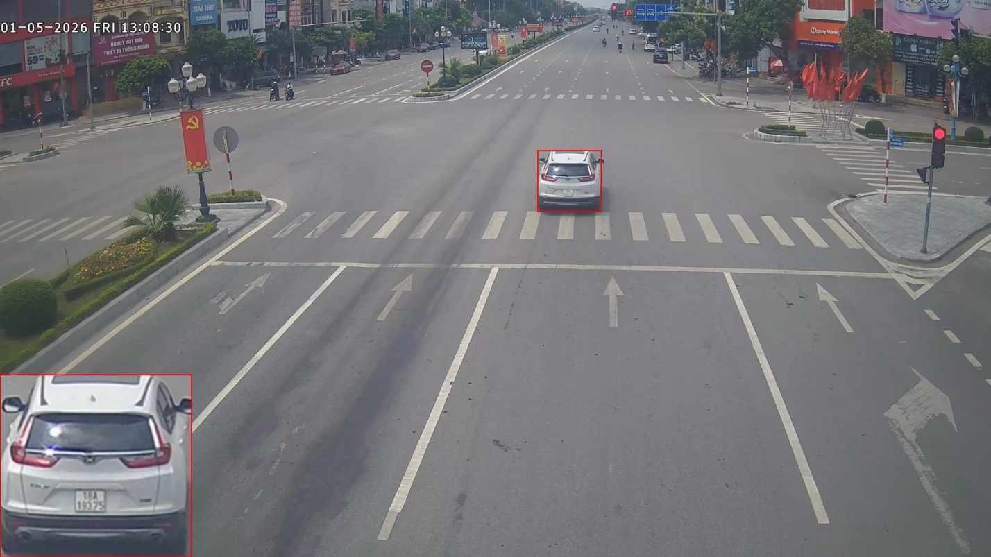Image of the violating vehicle. Photo: Hung Yen Provincial Police