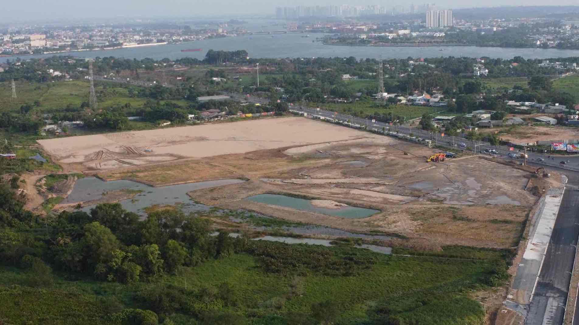 Khu vực dự án AeonMall Đồng Nai đã sẵn sàng triển khai xây dựng. Ảnh: HAC
