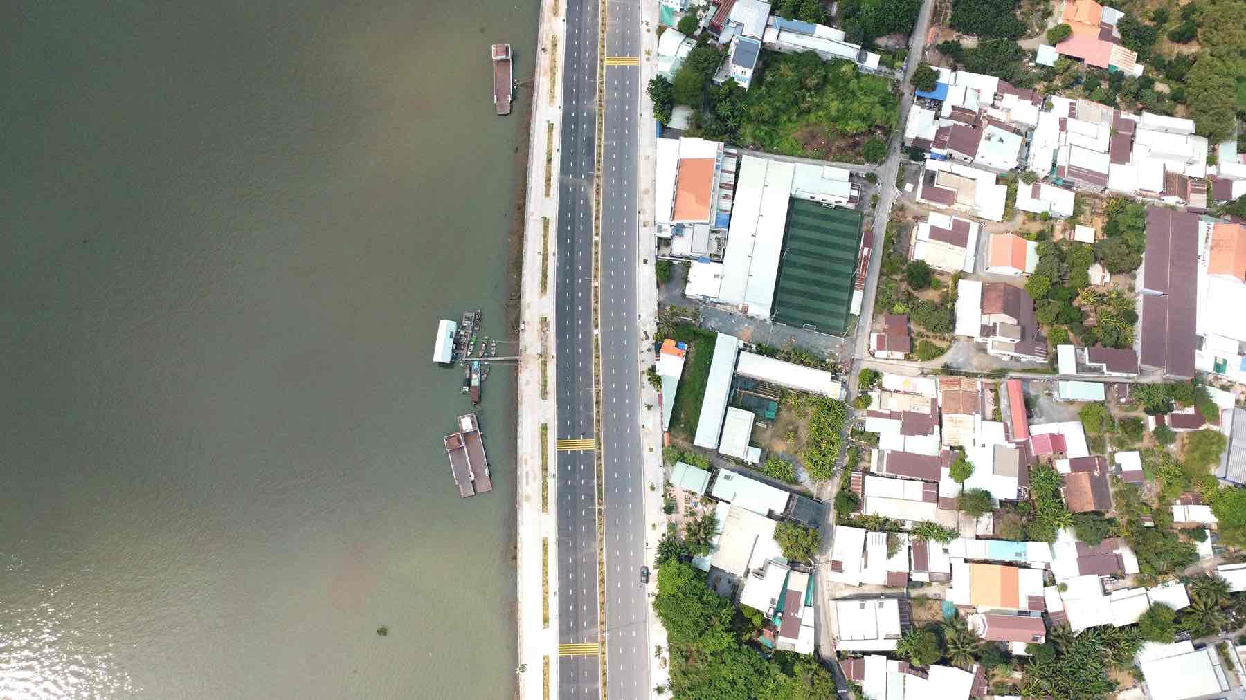 Dự án cảnh quan ven sông nhìn từ trên cao. Ảnh: HAC