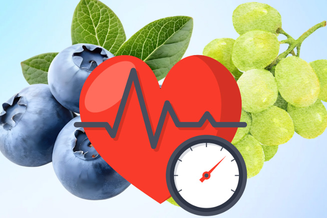 Blueberries and grapes: Which choice helps control blood pressure better. Graphics: Thien Nhan