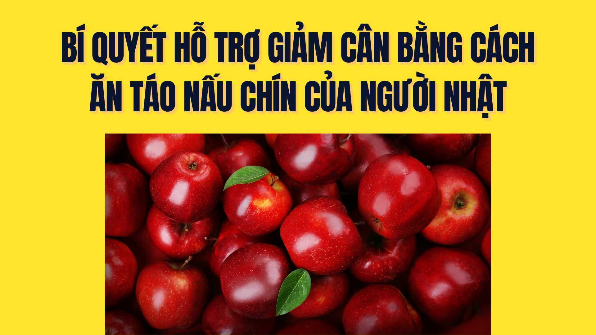 Japanese people's secret to support weight loss by eating cooked apples