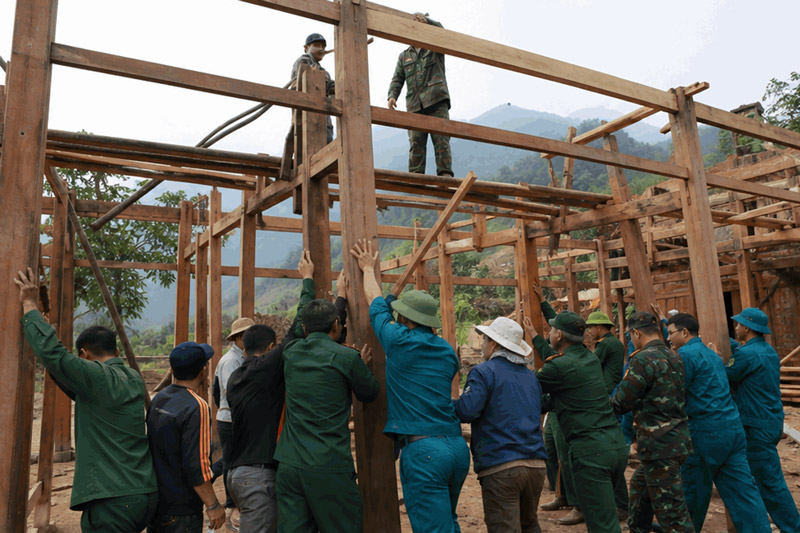 Toàn tỉnh đã khởi công 51/157 nhà, đạt 32,48% kế hoạch. Ảnh: Cổng thông tin Lào Cai
