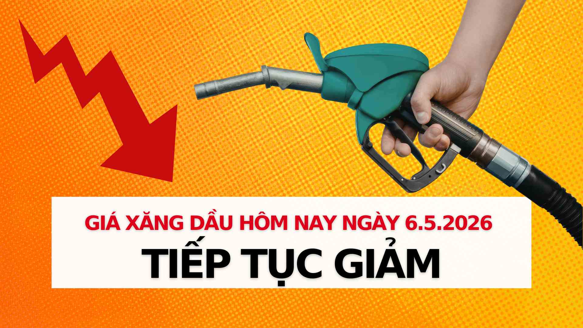 Gasoline and oil prices on May 6th: Sharp decrease. Graphics: Thach Lam