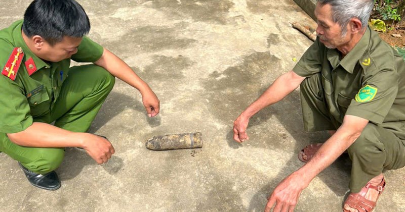 Lào Cai: Phát hiện đầu đạn phòng không gần khu dân cư hồ Thác Bà