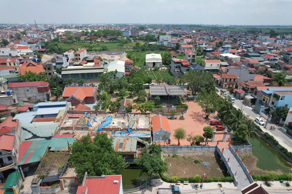 Khu vực xây dựng công trình. Ảnh: Mai Hương