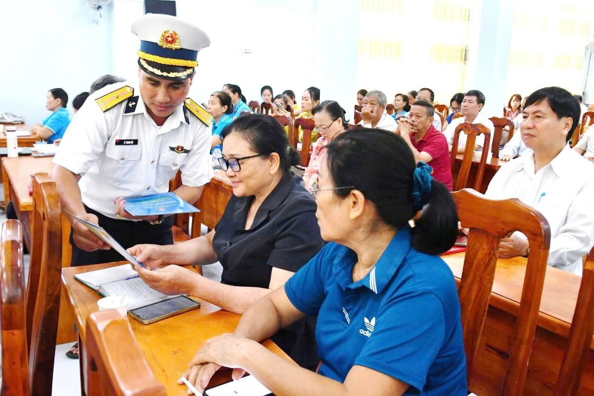 Overview of the 2026 sea and island propaganda conference held in Tam Thang ward. Photo: Minh Thanh