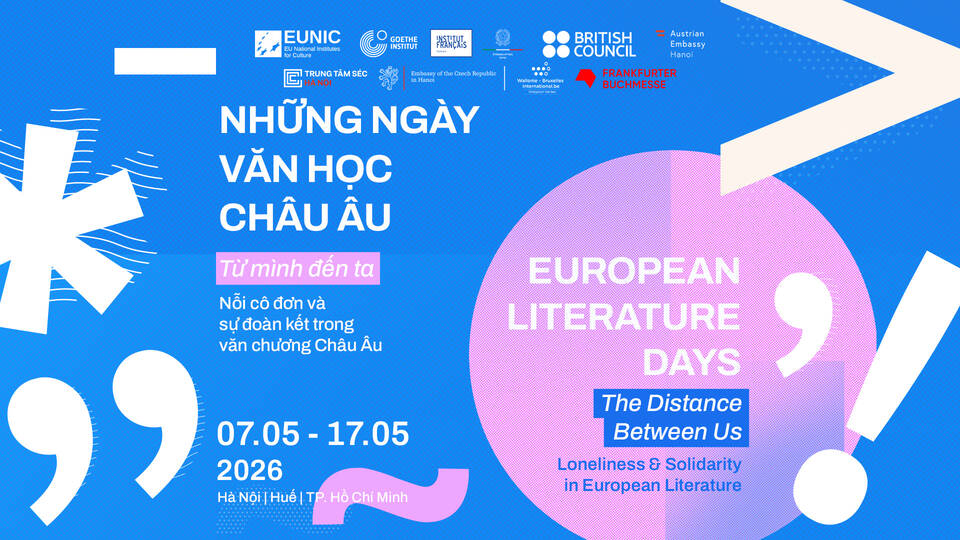 Poster "European Literature Days 2026" with the theme "From Me to You: Loneliness and Solidarity in European Literature". Photo: Organizing Committee