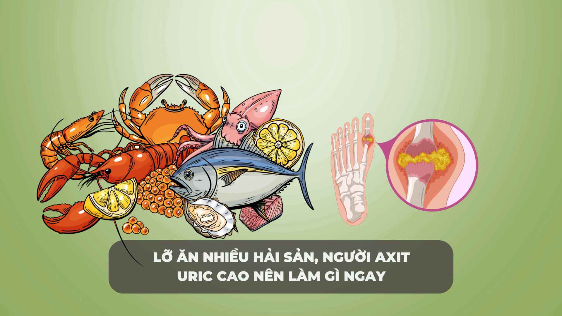 Si vous mangez trop de fruits de mer, que faire immédiatement pour les personnes souffrant d'un taux d'acide urique élevé