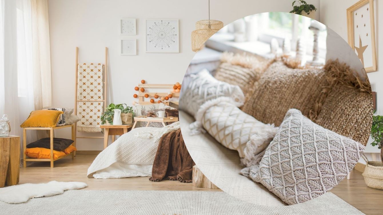 Bedroom with bohemian style creates a warm and close feeling to nature. Graphics: Thanh Thanh