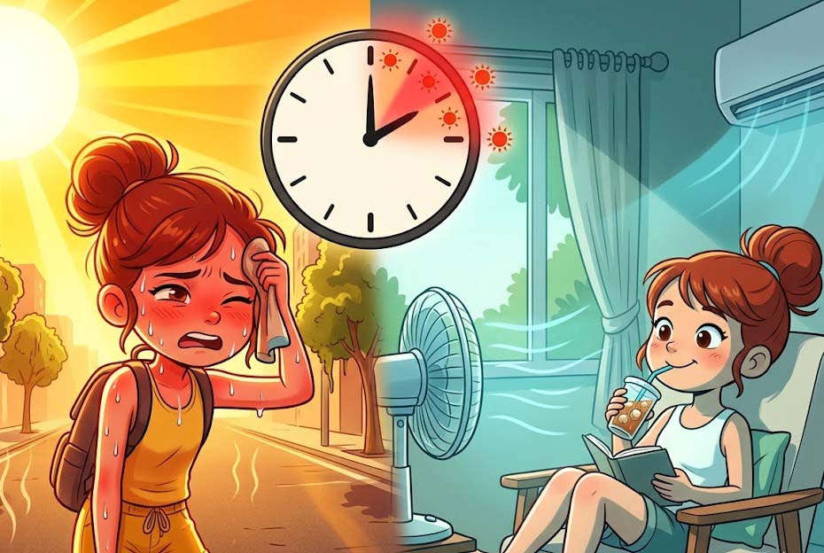 Reasons why you should limit going out from 11am to 4pm in the summer