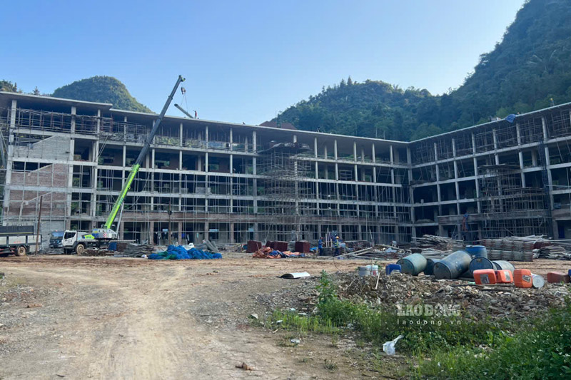Dự án phấn đấu hoàn thành trước năm học mới 2026 để học sinh vào học. Ảnh: Đinh Đại 