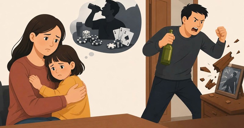 Chồng cũ say xỉn, gây rối thường xuyên