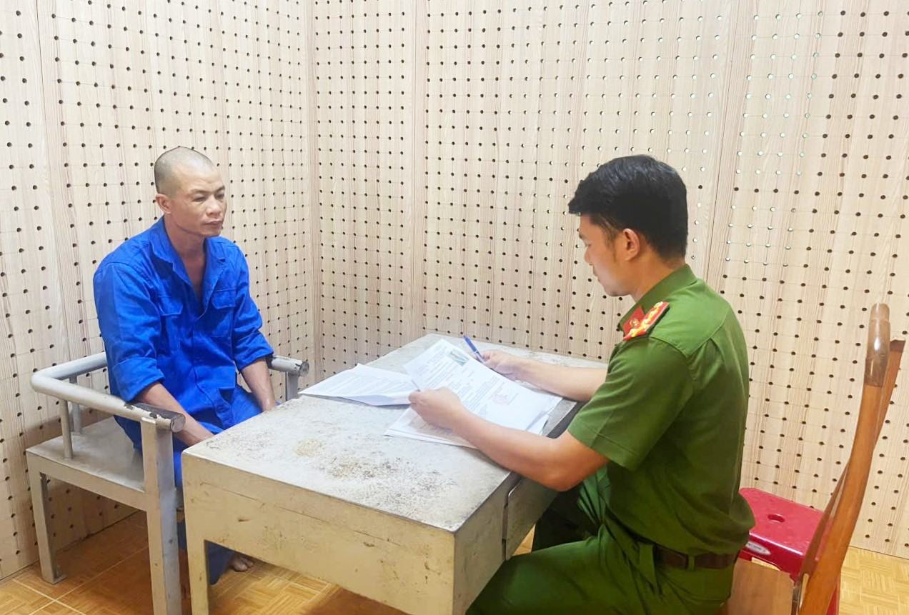 Hà Thọ Bình bị bắt giữ sau 11 năm trốn truy nã. Ảnh: Công an cung cấp 