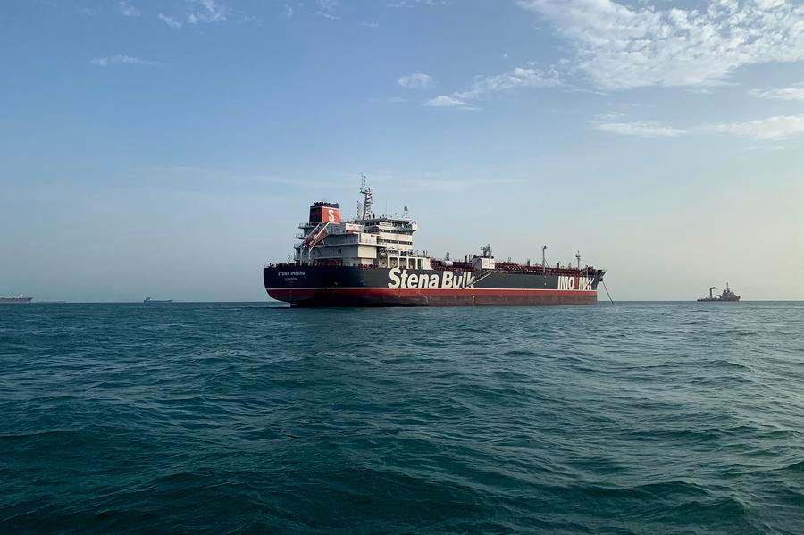 A cargo ship in the Strait of Hormuz, Iran. Photo: Xinhua