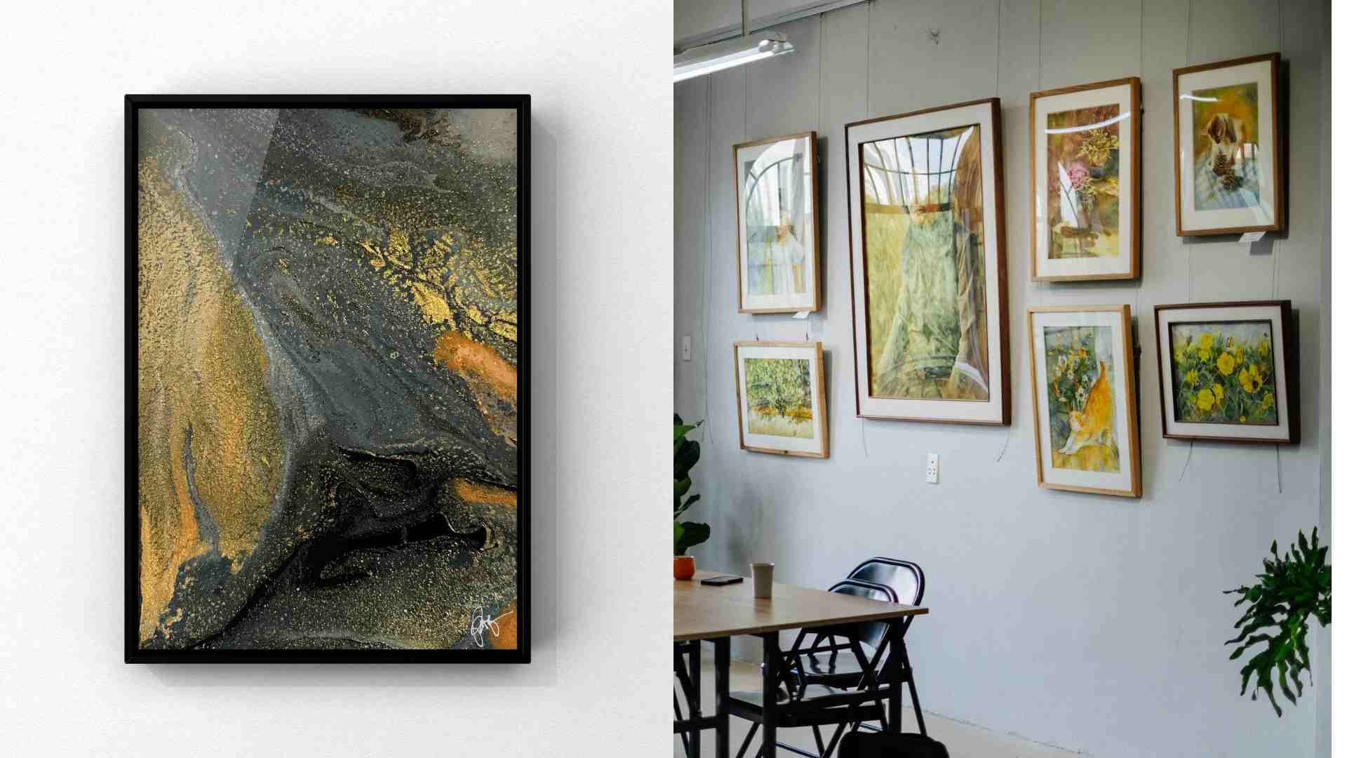Houses should not hang paintings that create a gloomy feeling. Graphics: Ha May