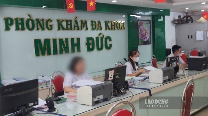 Sở Y tế tỉnh Thái Nguyên chỉ ra nhiều tồn tại sau khi kiểm tra đột xuất Phòng khám đa khoa Minh Đức. Ảnh: Pv