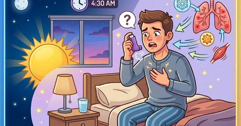 Vì sao bệnh hen suyễn thường trở nặng vào sáng sớm