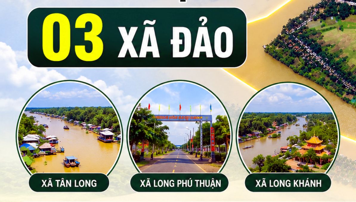 3 xã đảo mới được công nhận thêm trên địa bàn tỉnh Đồng Tháp. Ảnh: Cổng thông tin điện tử tỉnh Đồng Tháp