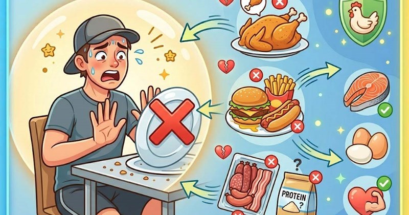 Nguồn protein nên tránh để giảm mỡ thừa