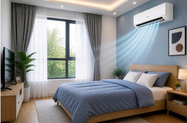 Điều hoà 9000 btu cho phòng ngủ 15m2. Ảnh: Đại Thanh