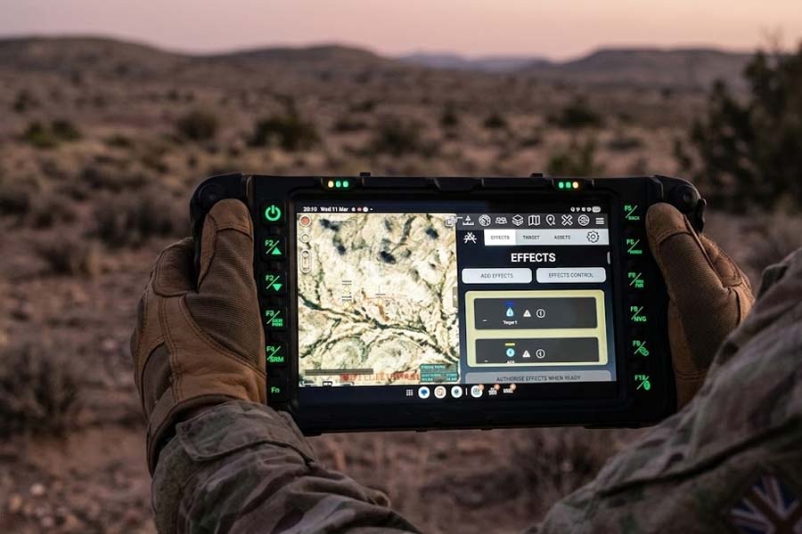 AIM's user interface developed by the British military. Graphics: Cat Tien