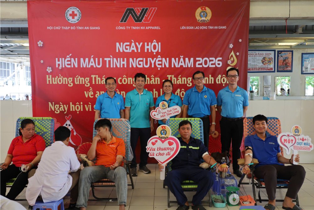 Kết thúc chương trình, Ban Tổ chức đã tiếp nhận 108 đơn vị máu. Ảnh: CĐCS Công ty