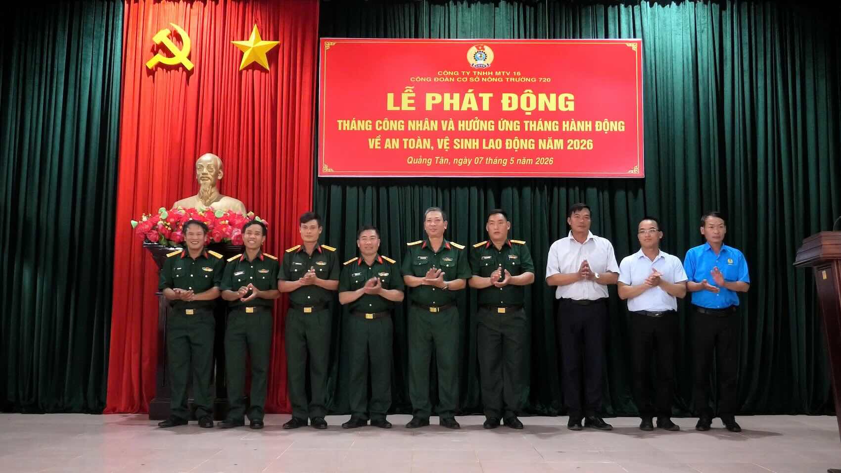 Lễ phát động được diễn ra vào chiều 7.5. Ảnh: Nông trường 720