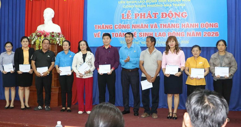 Nha Trang: Hỗ trợ 250 đoàn viên công đoàn trong Tháng Công nhân