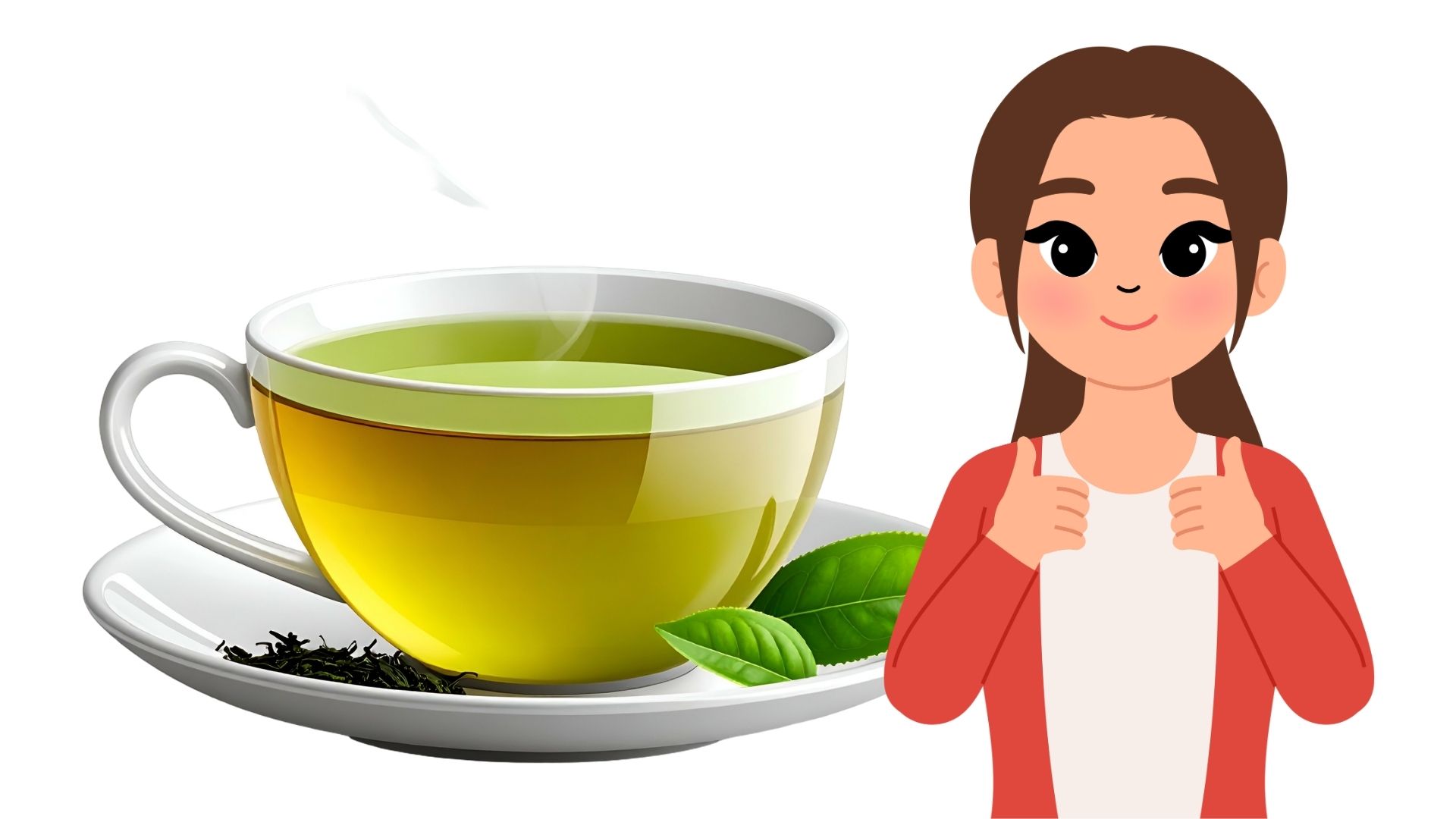 Drinking green tea brings many benefits to the heart. Graphics: Thanh Thanh