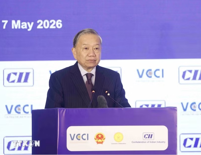 General Secretary and President To Lam pointed out that it is time for Vietnam-India cooperation to be elevated to a new level - not only expanding in scale, but more importantly, improving quality, depth and strategic value. Photo: VNA