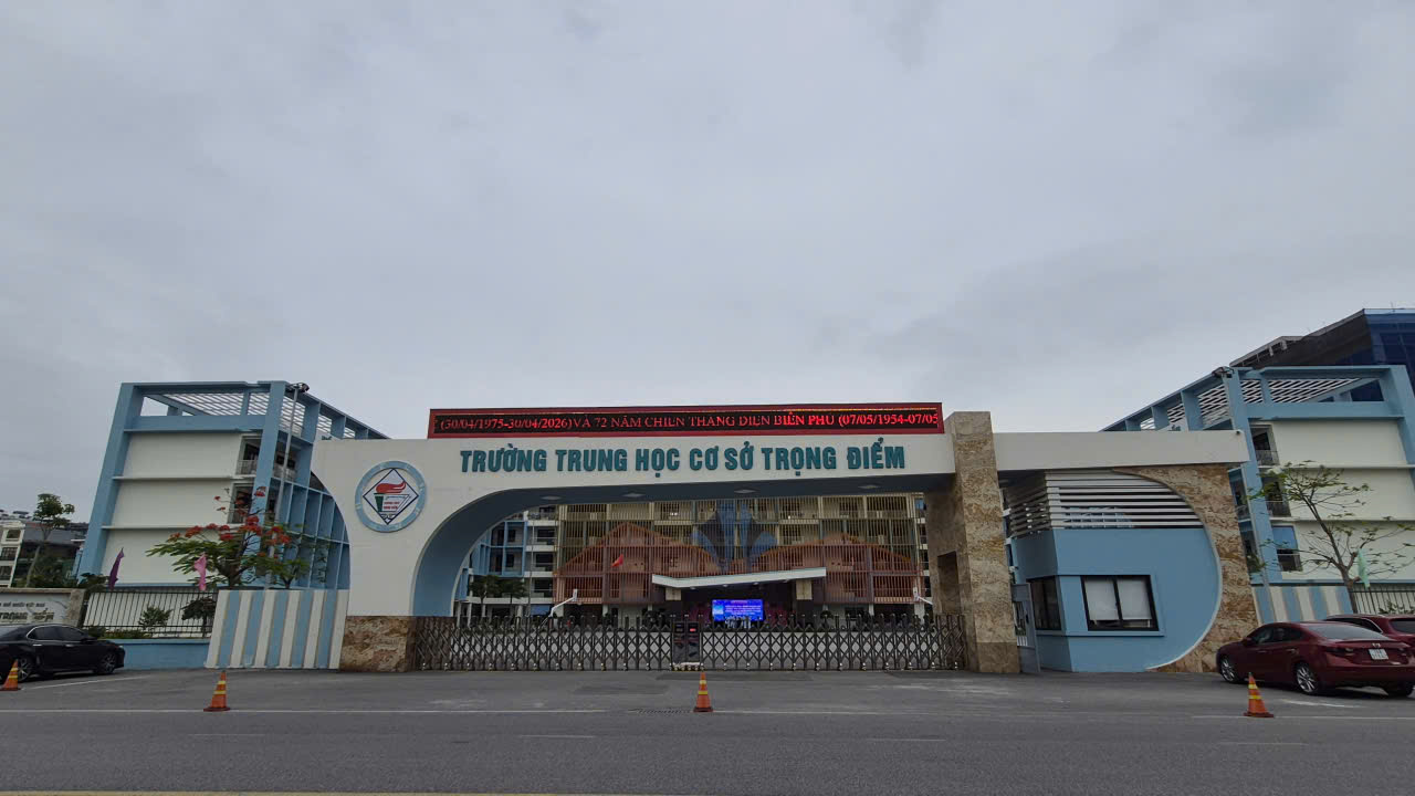 Trong Diem Secondary School, Ha Long ward - where the entrance score to grade 6 is always very high. Photo: Nguyen Hung
