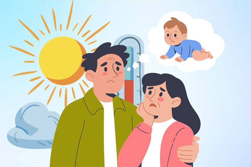 Summer heat can affect fertility. Graphics: Thien Nhan