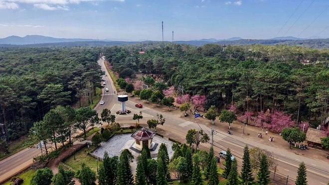 Located at an altitude of over 1,200m above sea level, with a year-round cool climate and majestic natural scenery, Mang Den (Quang Ngai) is known as the "Second Da Lat" of the Central Highlands. Photo: Dong Giang
