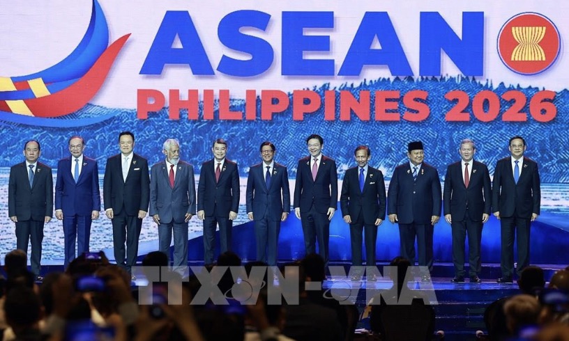 Thủ tướng Chính phủ Lê Minh Hưng cùng Trưởng đoàn các nước ASEAN tham dự phiên khai mạc Hội nghị Cấp cao ASEAN lần thứ 48. Ảnh: TTXVN