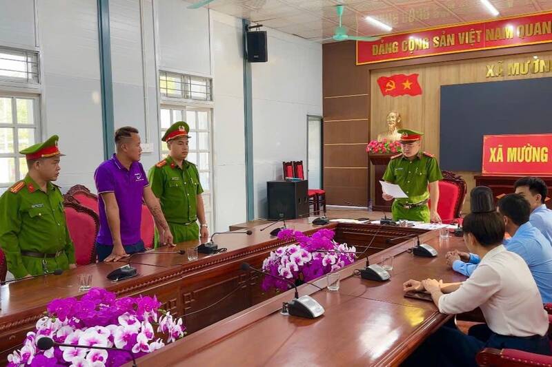 Khởi tố, bắt tạm giam 2 đối tượng cố ý gây thương tích ở xã Mường Sại, tỉnh Sơn La. Ảnh: Công an xã Mường Sại