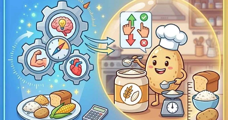 Cách tính toán và điều chỉnh lượng carbohydrate phù hợp mỗi ngày