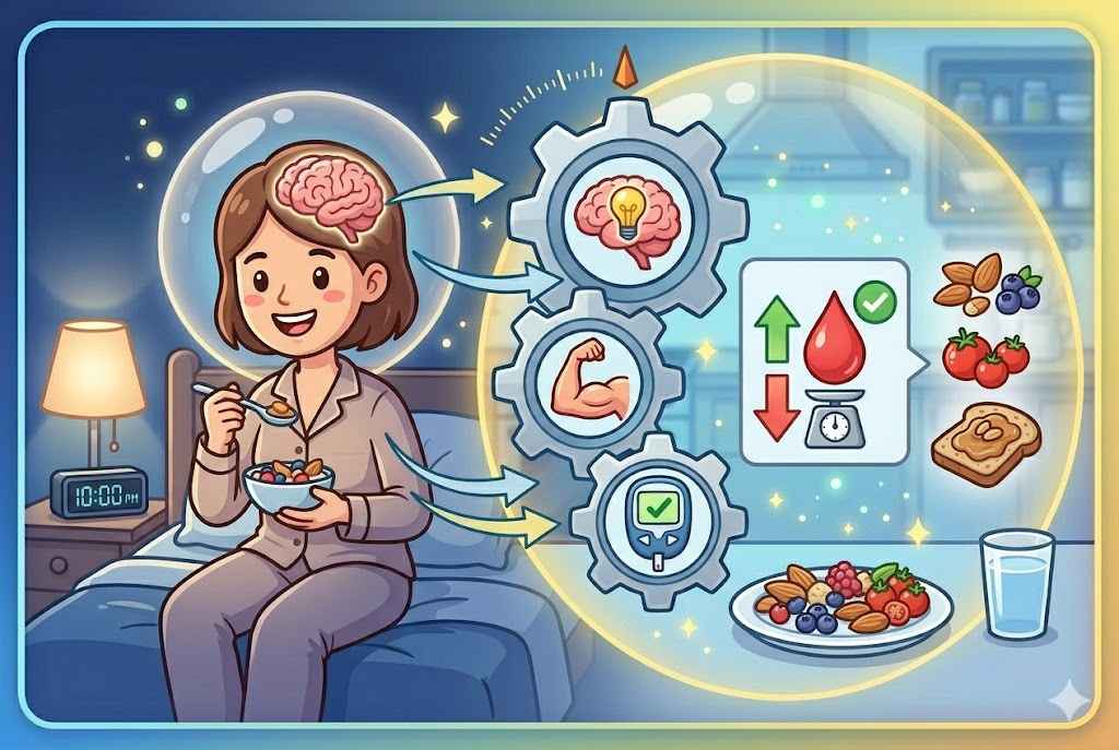 Sleeping snacks help control blood sugar