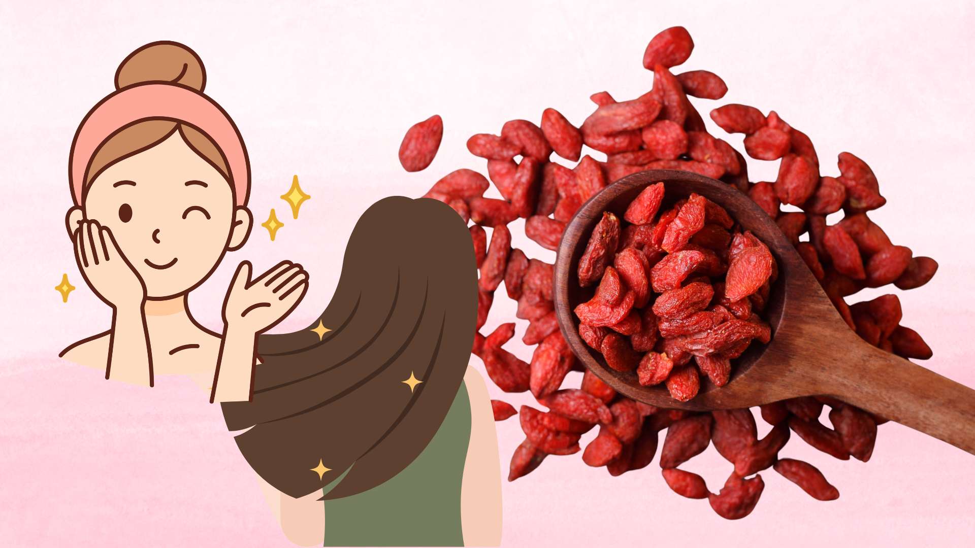 3 ways to combine goji berries to help increase the effectiveness of rejuvenating skin and strong hair.