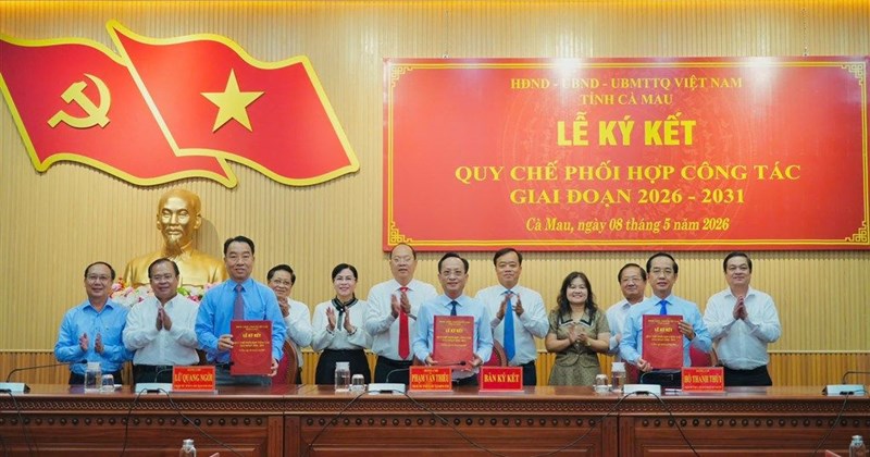 Cà Mau ký quy chế phối hợp giữa HĐND, UBND và MTTQ