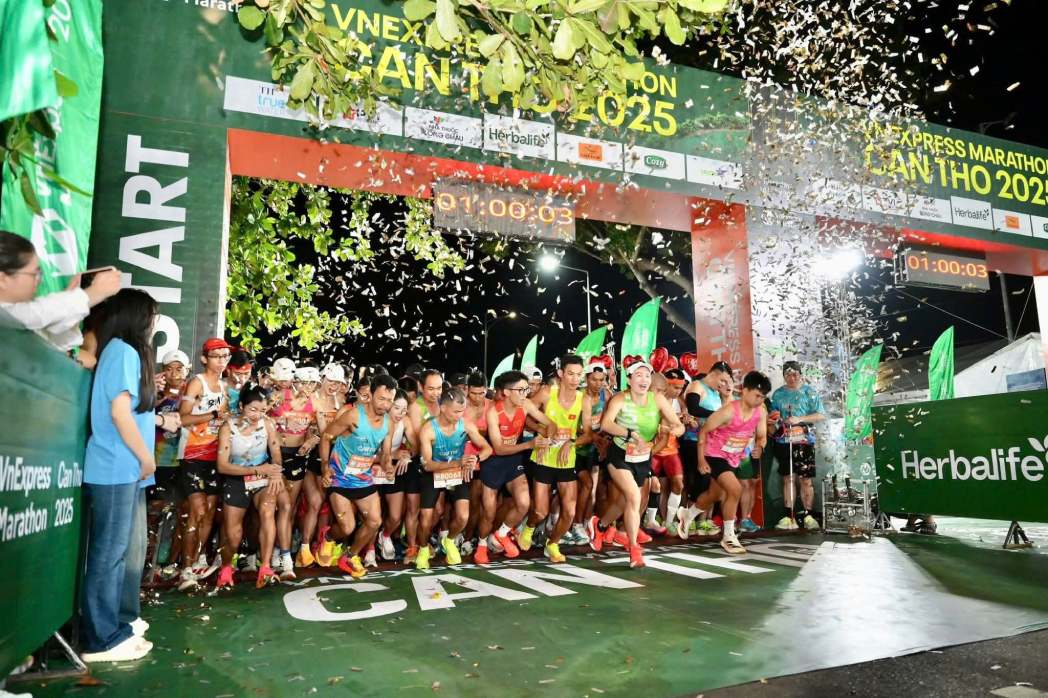 Giải VnExpress Marathon Cần Thơ 2025. Ảnh: Tạ Quang