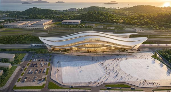 Perspective of Ha Long station of the Hanoi - Ha Long express railway project. Photo: Project Management Board