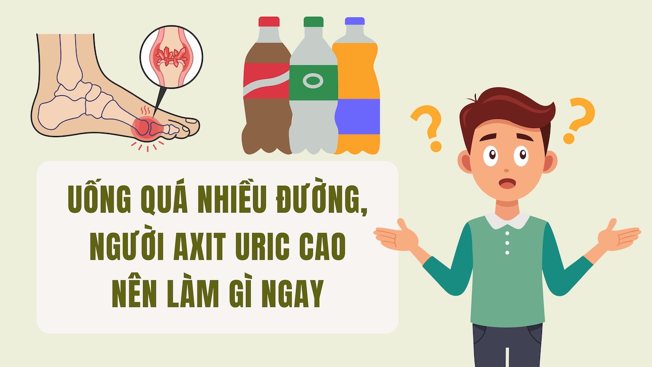Drinking too much sugar, what should people with high uric acid do immediately