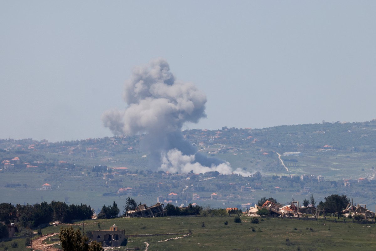 Une zone en Israël a été bombardée le 29 avril. Le 8 mai, le Hezbollah a annoncé avoir lancé une série de missiles sur une base militaire au sud de la ville israélienne de Nahariya. Photo: AFP