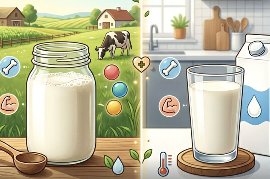 Pure milk and sterilized milk: Which type is more suitable for health. Graphics: Thien Nhan