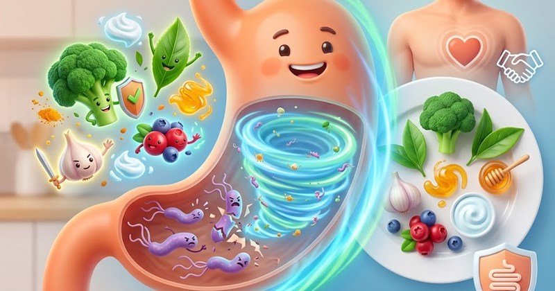 Thực phẩm giúp ức chế vi khuẩn HP trong dạ dày