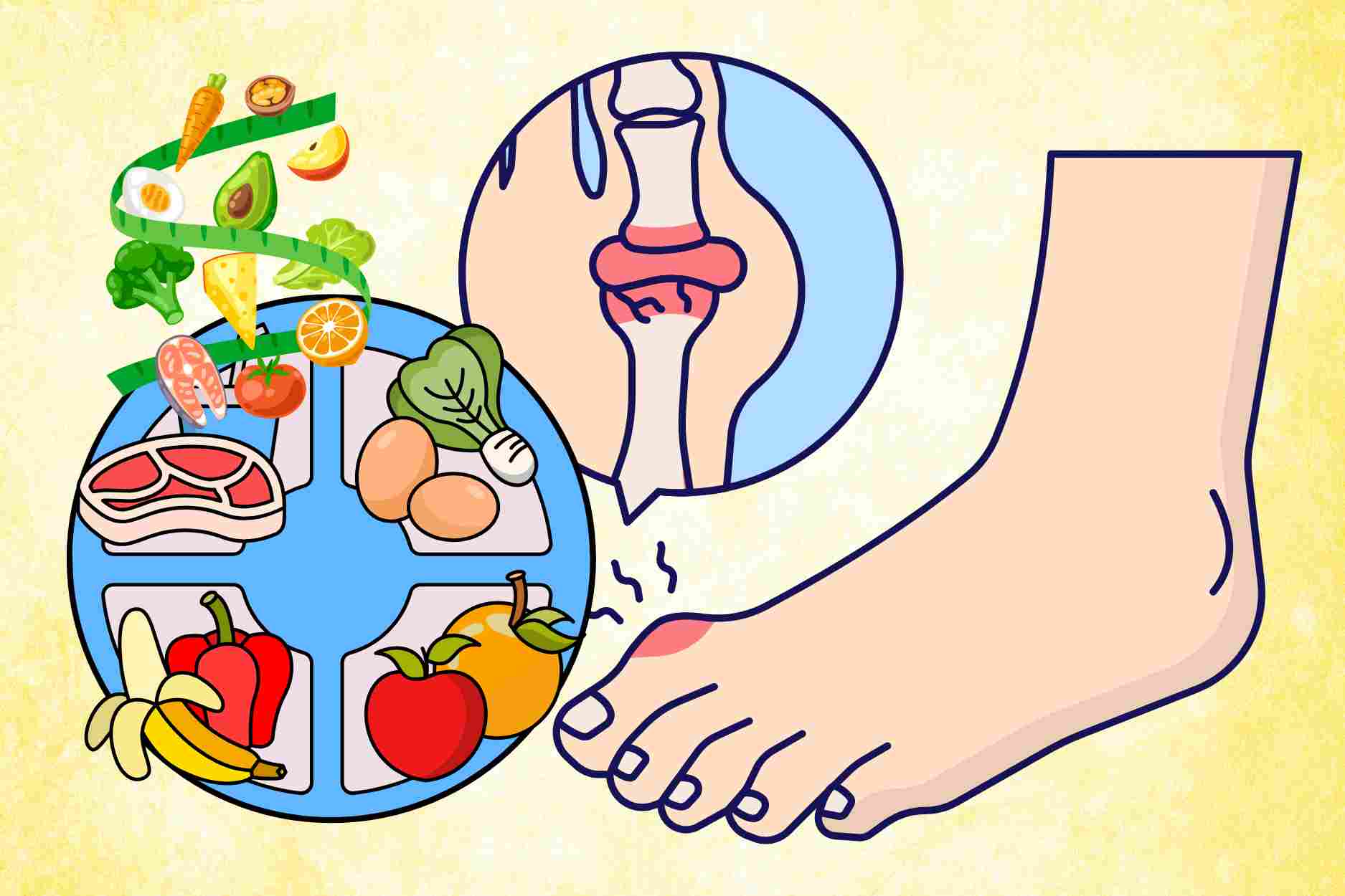 7-day menu helps reduce uric acid, prevents gout recurrence