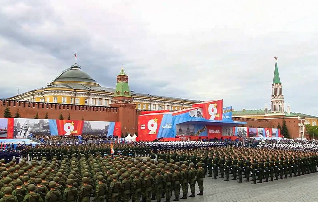 Défilé commémorant la victoire sur l'Allemagne nazie le 9 mai sur la Place Rouge, Moscou, Russie. Photo: TASS