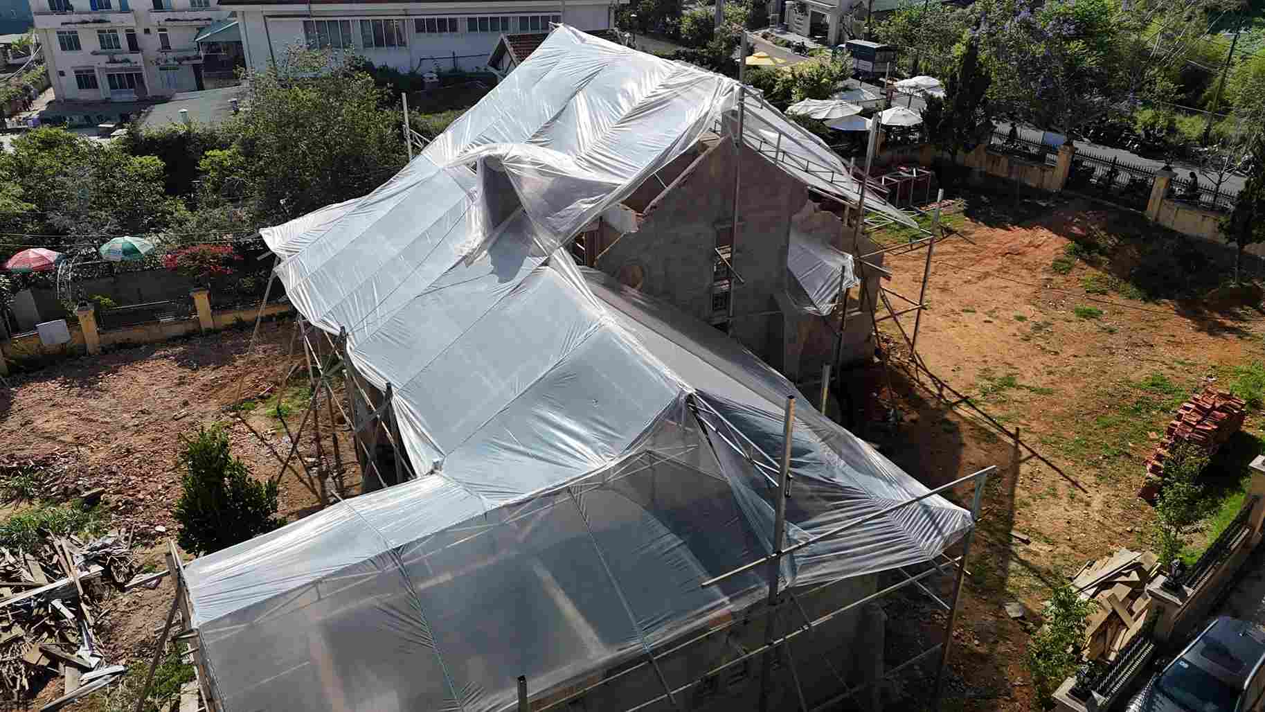 Hiện tại, Công ty TNHH Didama đã dừng các hoạt động thi công theo yêu cầu của cơ quan chức năng. Ảnh: Phúc Khánh 